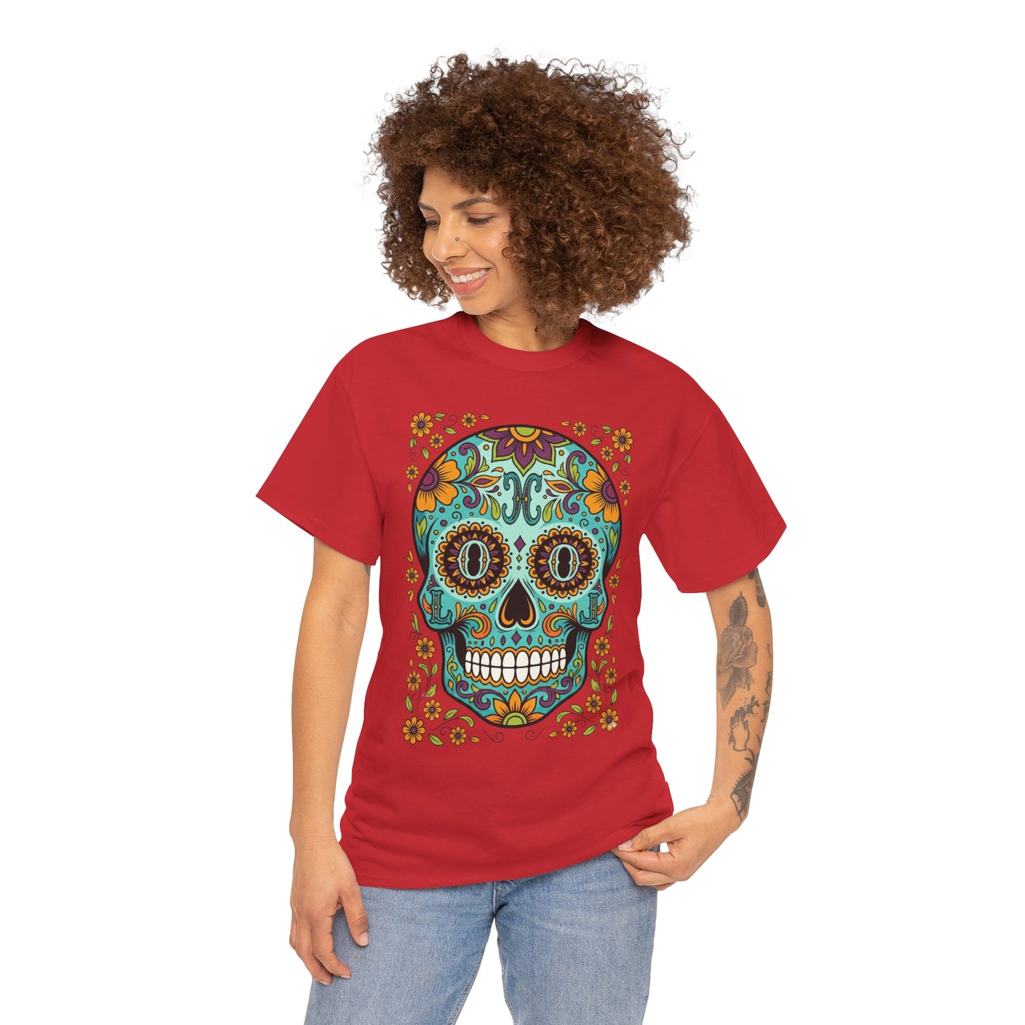 Mexican Loco Skull T‑Shirt — "Loco" Day of the Dead Graphic Tee