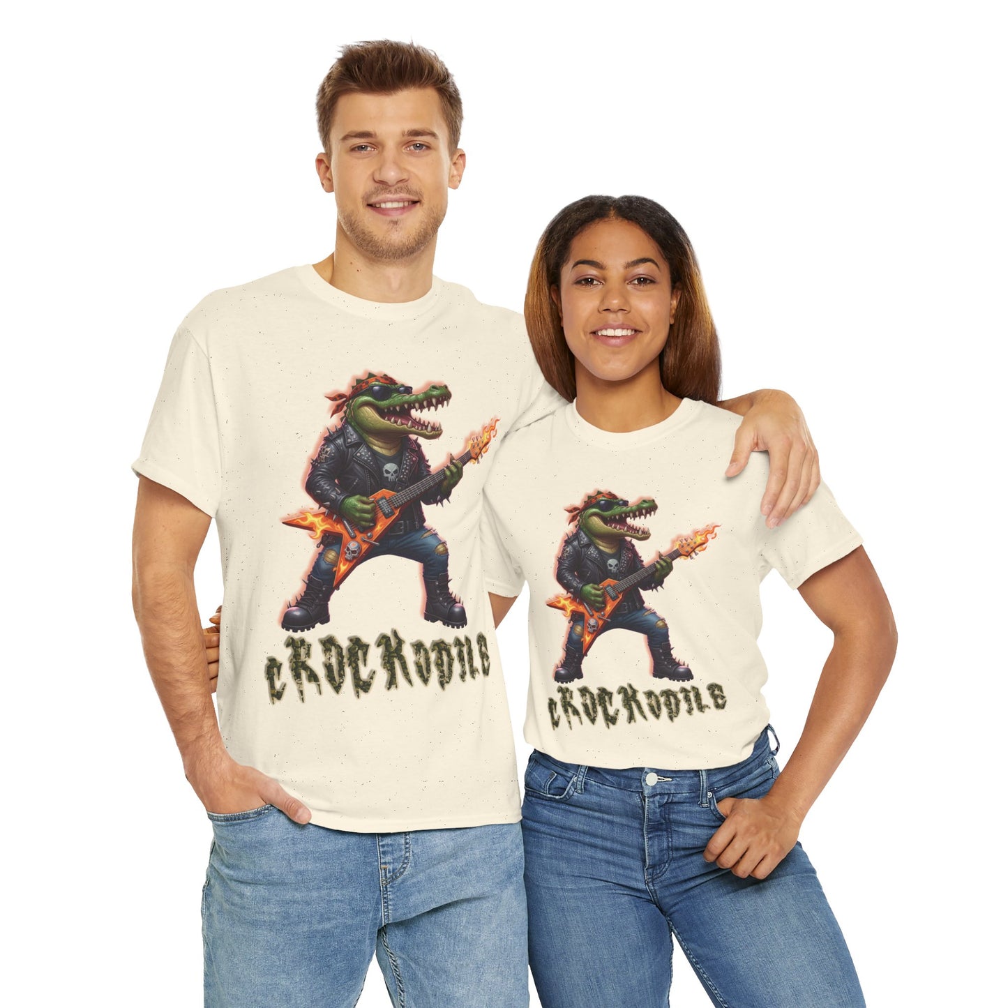 Crocodile Rock Guitar Tee — Vintage Rock Alligator Graphic T-Shirt