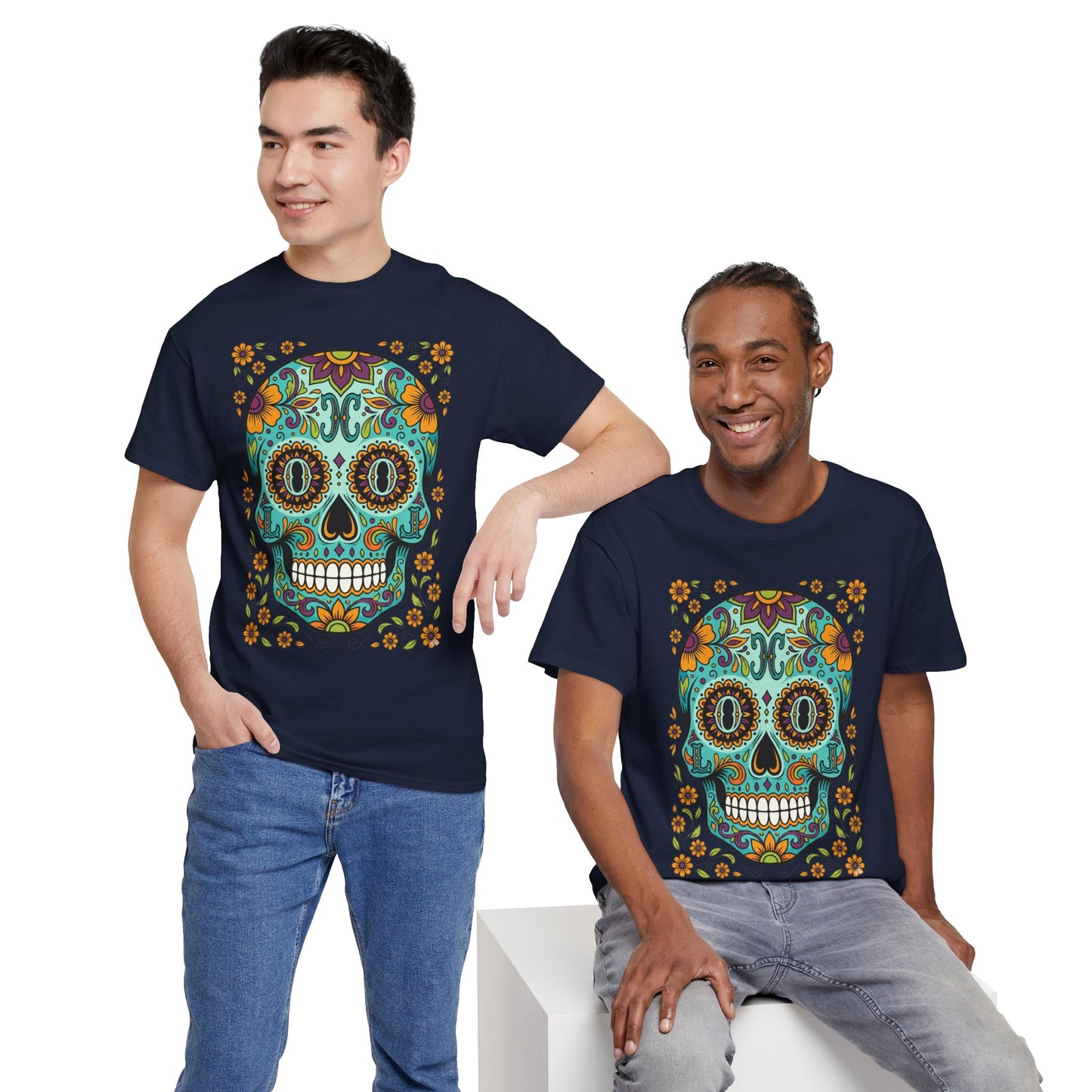 Mexican Loco Skull T‑Shirt — "Loco" Day of the Dead Graphic Tee