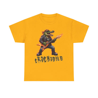 Crocodile Rock Guitar Tee — Vintage Rock Alligator Graphic T-Shirt
