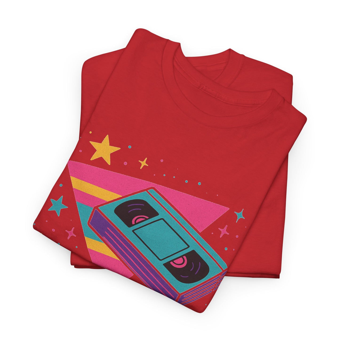 Retro Cassette Tape Tee — 80s Vaporwave Music Graphic T-Shirt