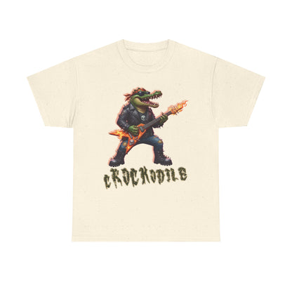 Crocodile Rock Guitar Tee — Vintage Rock Alligator Graphic T-Shirt