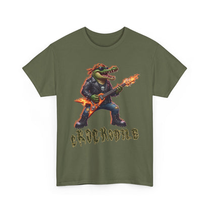 Crocodile Rock Guitar Tee — Vintage Rock Alligator Graphic T-Shirt