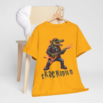 Crocodile Rock Guitar Tee — Vintage Rock Alligator Graphic T-Shirt