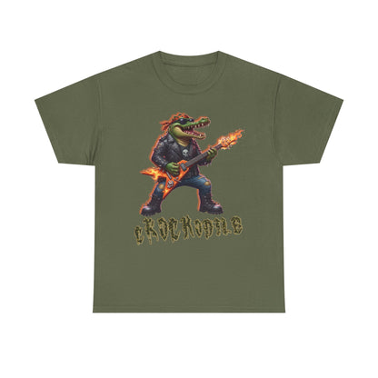 Crocodile Rock Guitar Tee — Vintage Rock Alligator Graphic T-Shirt