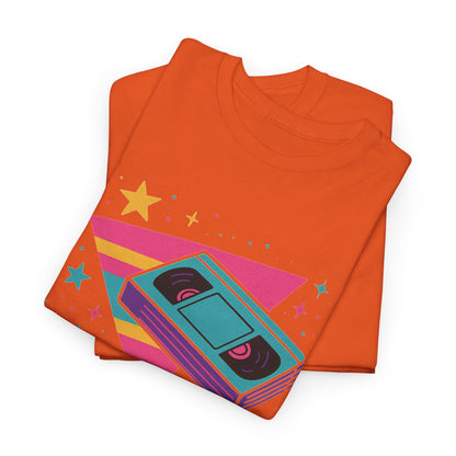 Retro Cassette Tape Tee — 80s Vaporwave Music Graphic T-Shirt