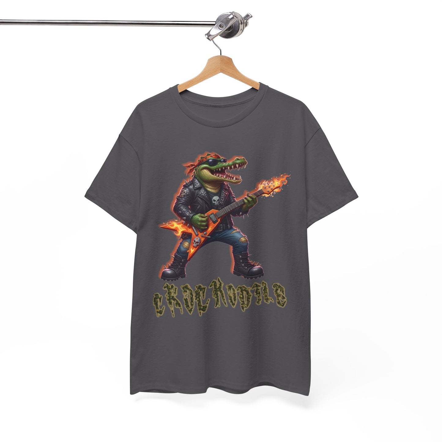 Crocodile Rock Guitar Tee — Vintage Rock Alligator Graphic T-Shirt