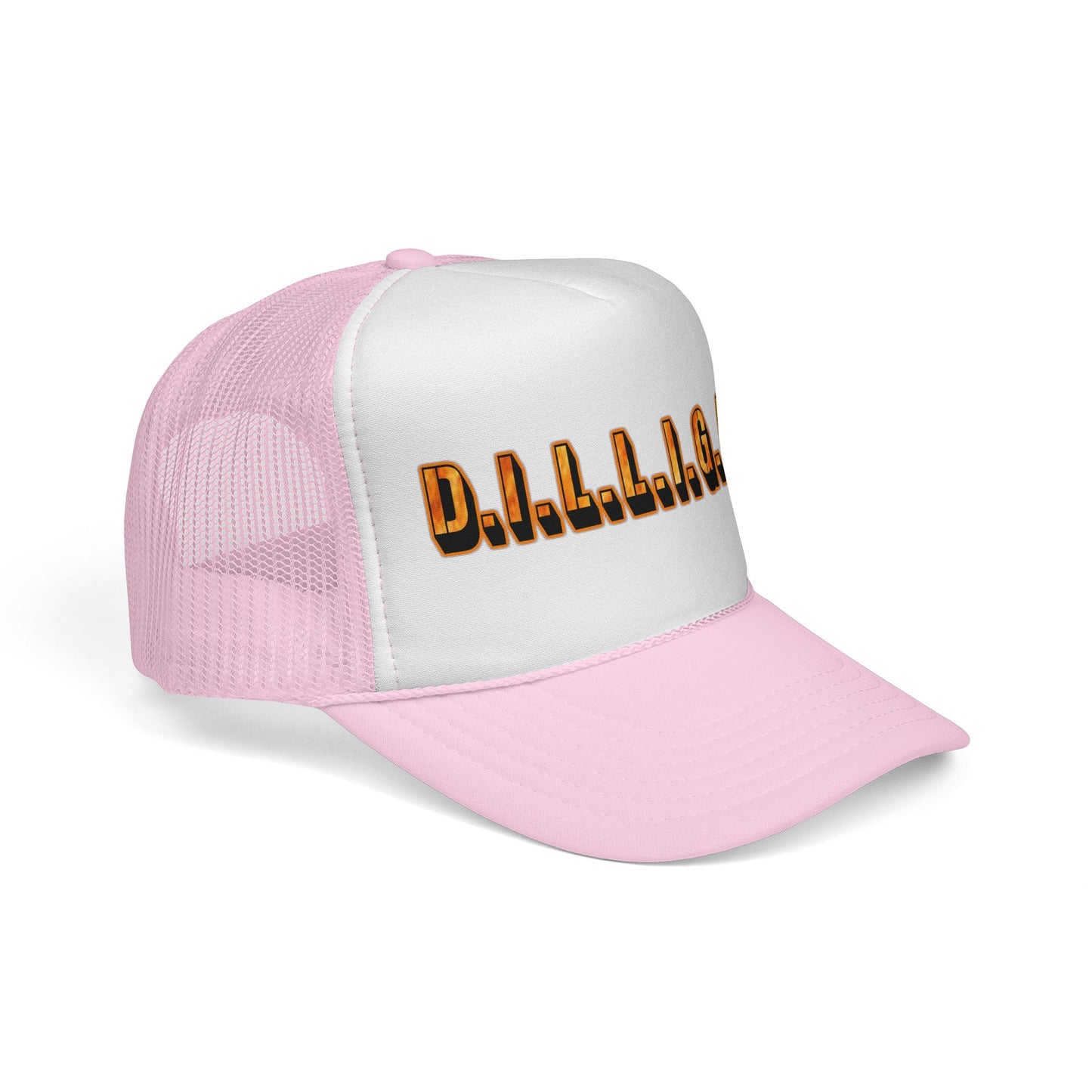 D.I.L.L.I.G.A.F. Trucker Cap — Bold Casual Mesh Back Hat for Everyday Wear