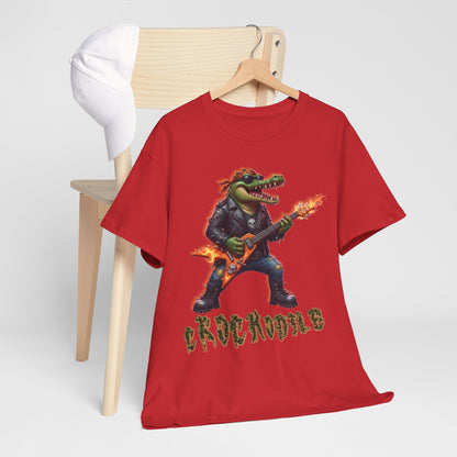 Crocodile Rock Guitar Tee — Vintage Rock Alligator Graphic T-Shirt