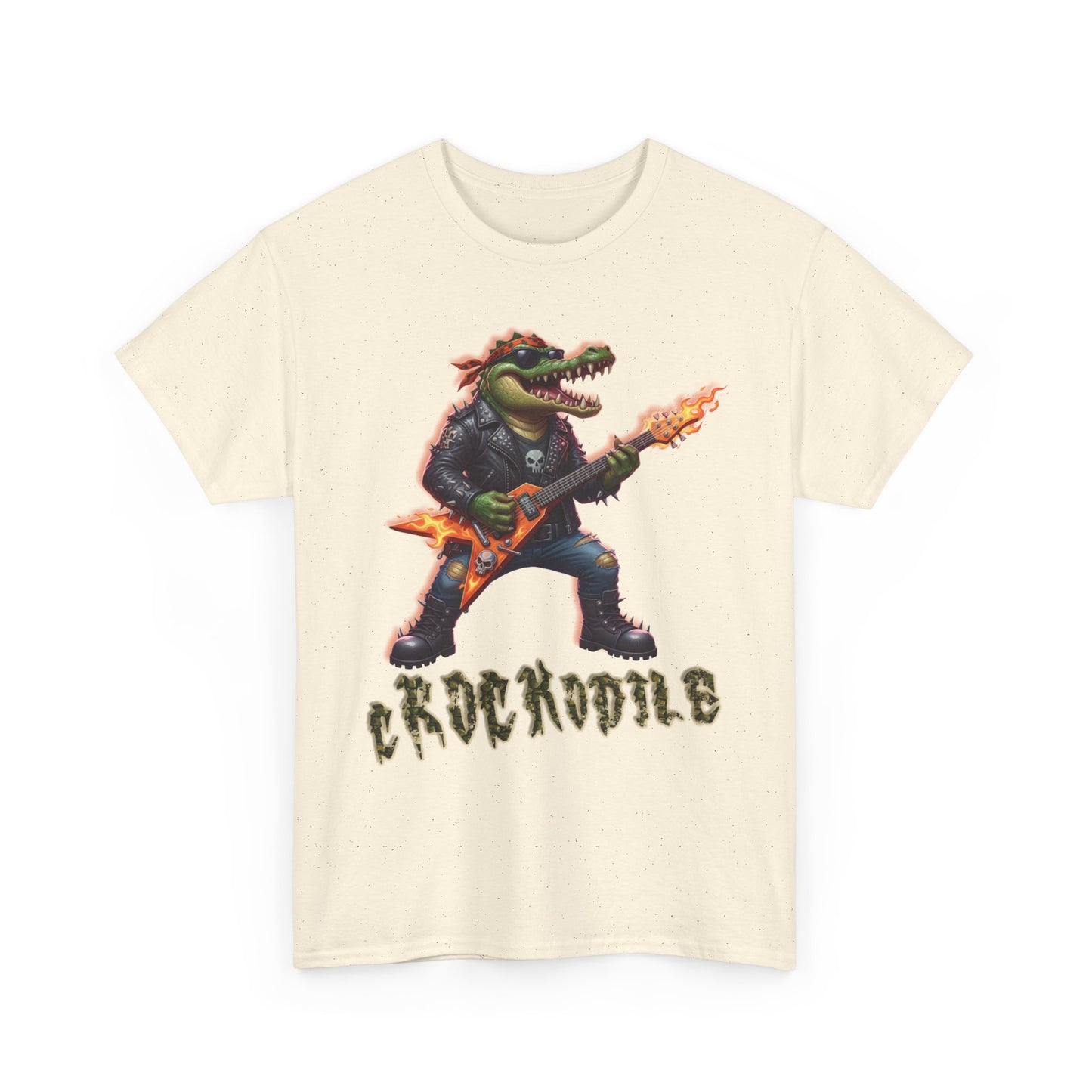 Crocodile Rock Guitar Tee — Vintage Rock Alligator Graphic T-Shirt