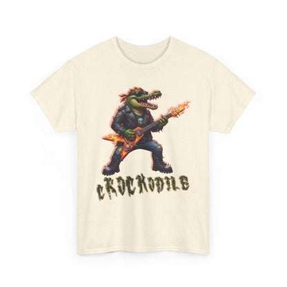 Crocodile Rock Guitar Tee — Vintage Rock Alligator Graphic T-Shirt