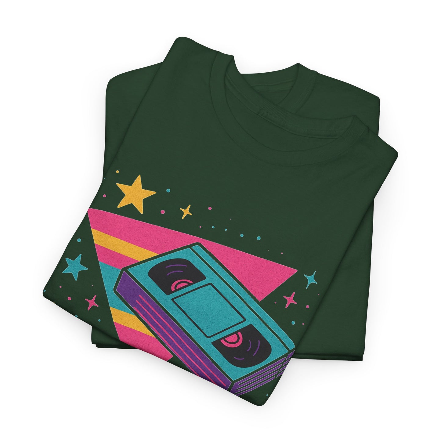Retro Cassette Tape Tee — 80s Vaporwave Music Graphic T-Shirt