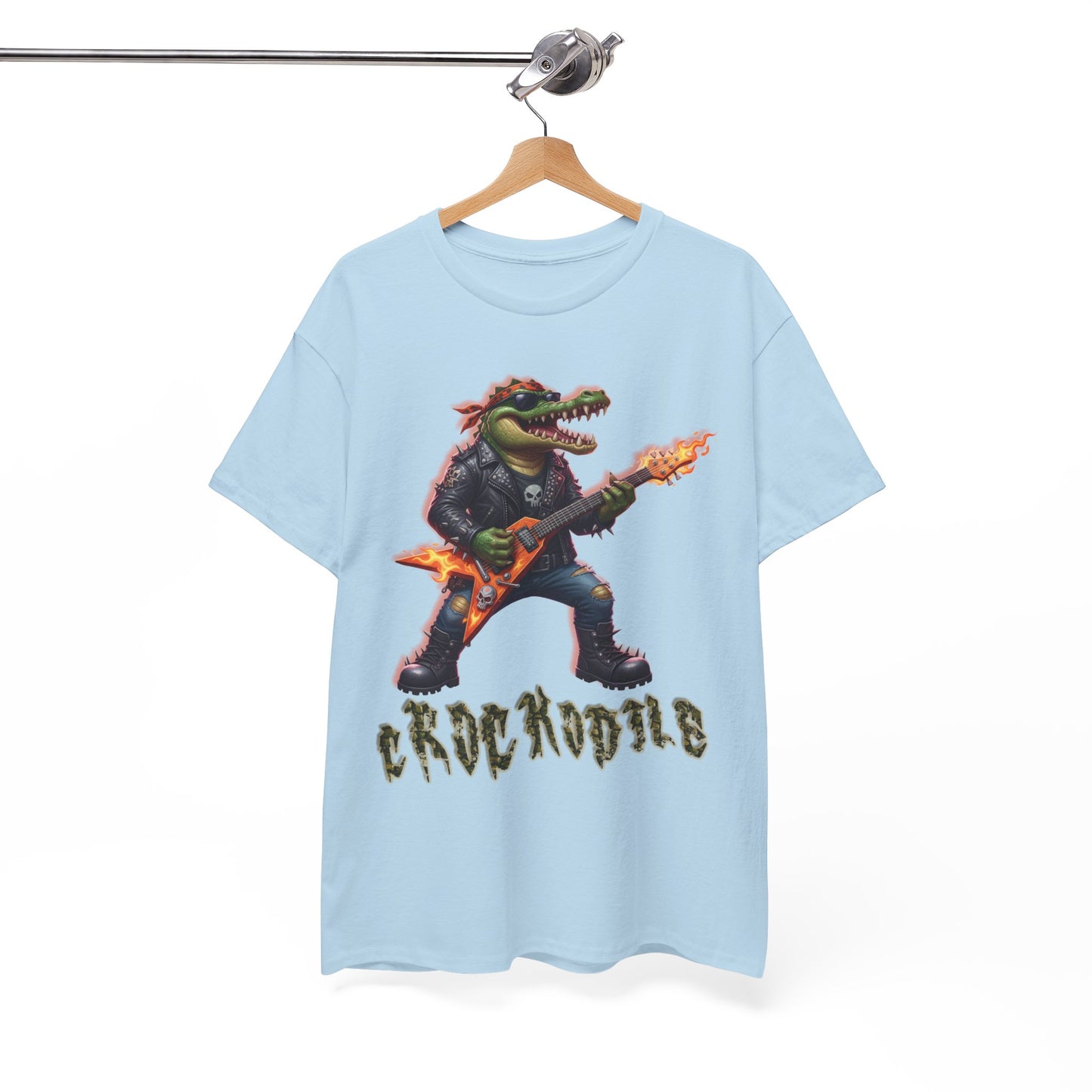 Crocodile Rock Guitar Tee — Vintage Rock Alligator Graphic T-Shirt