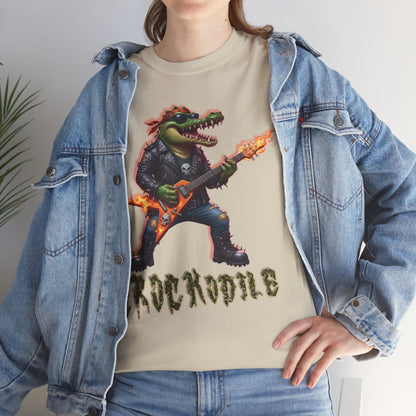 Crocodile Rock Guitar Tee — Vintage Rock Alligator Graphic T-Shirt