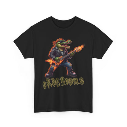 Crocodile Rock Guitar Tee — Vintage Rock Alligator Graphic T-Shirt