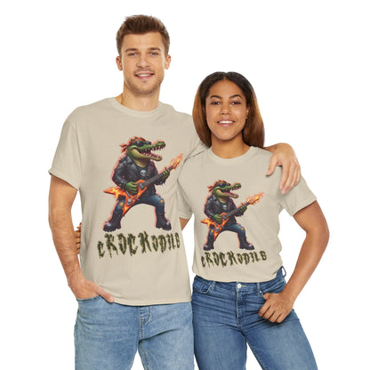 Crocodile Rock Guitar Tee — Vintage Rock Alligator Graphic T-Shirt