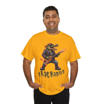 Crocodile Rock Guitar Tee — Vintage Rock Alligator Graphic T-Shirt