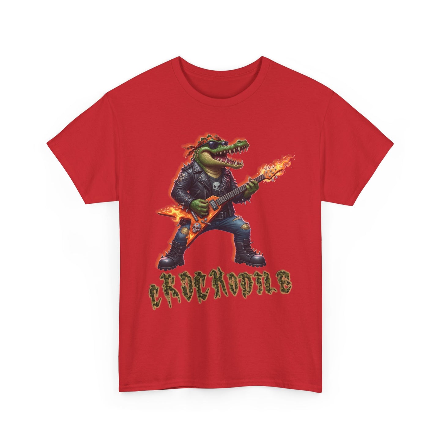 Crocodile Rock Guitar Tee — Vintage Rock Alligator Graphic T-Shirt