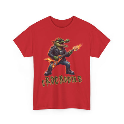 Crocodile Rock Guitar Tee — Vintage Rock Alligator Graphic T-Shirt