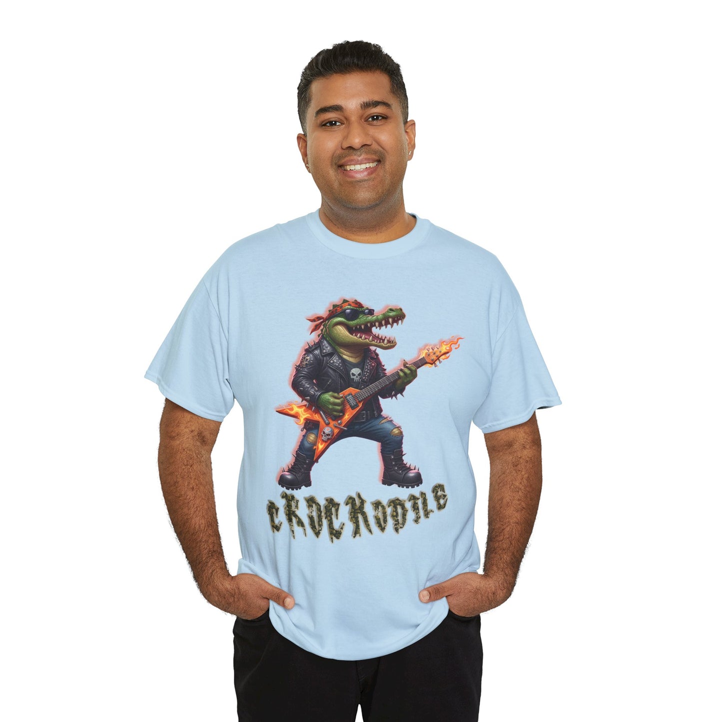 Crocodile Rock Guitar Tee — Vintage Rock Alligator Graphic T-Shirt