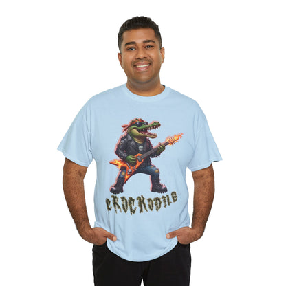 Crocodile Rock Guitar Tee — Vintage Rock Alligator Graphic T-Shirt