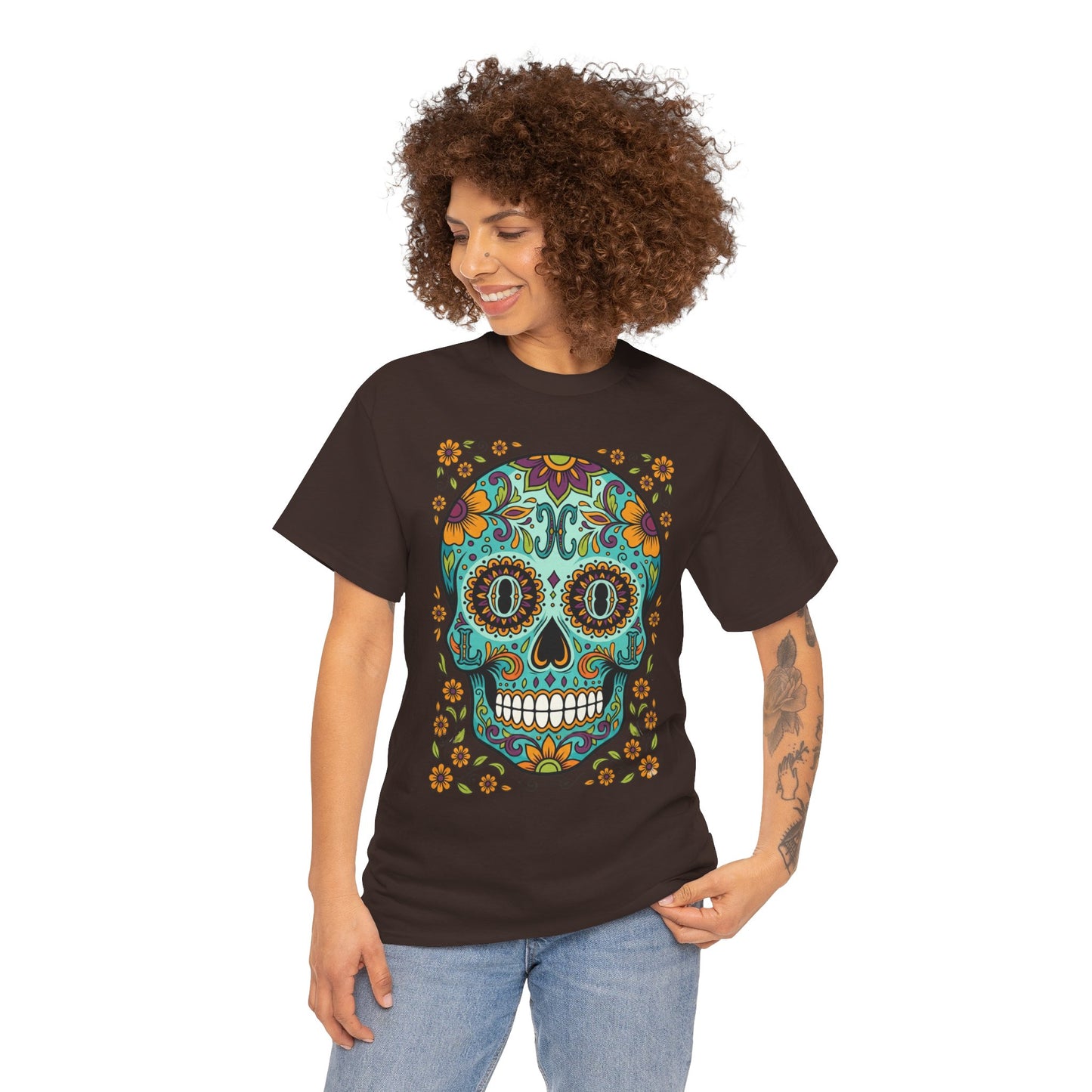 Mexican Loco Skull T‑Shirt — "Loco" Day of the Dead Graphic Tee