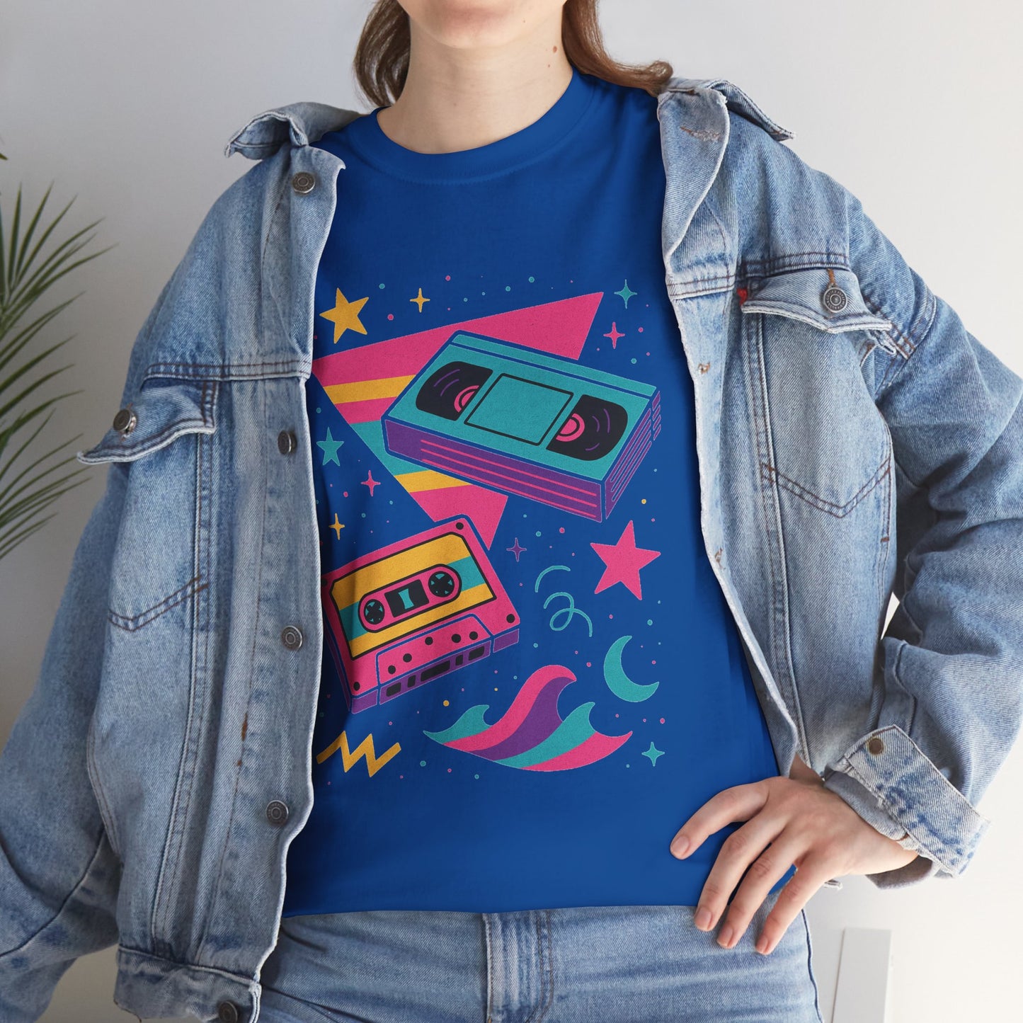 Retro Cassette Tape Tee — 80s Vaporwave Music Graphic T-Shirt