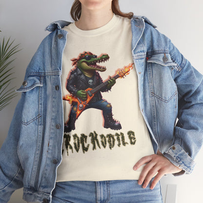 Crocodile Rock Guitar Tee — Vintage Rock Alligator Graphic T-Shirt