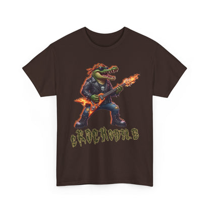 Crocodile Rock Guitar Tee — Vintage Rock Alligator Graphic T-Shirt
