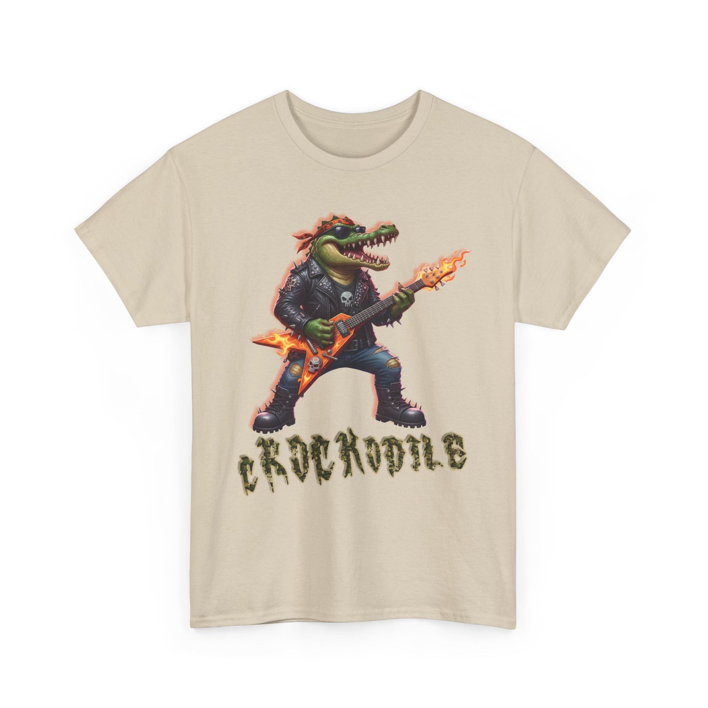 Crocodile Rock Guitar Tee — Vintage Rock Alligator Graphic T-Shirt