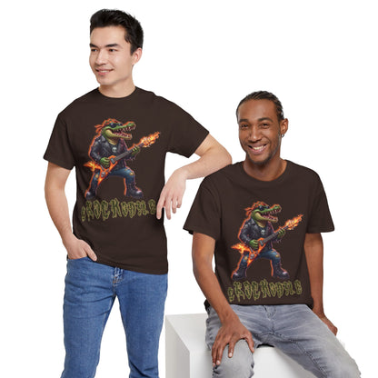 Crocodile Rock Guitar Tee — Vintage Rock Alligator Graphic T-Shirt