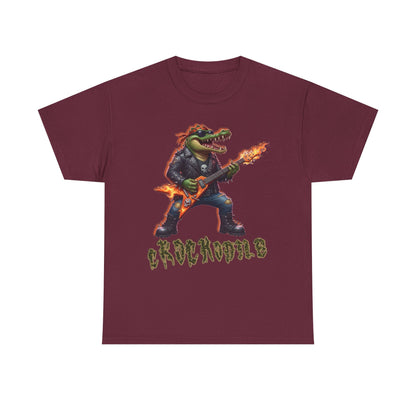 Crocodile Rock Guitar Tee — Vintage Rock Alligator Graphic T-Shirt