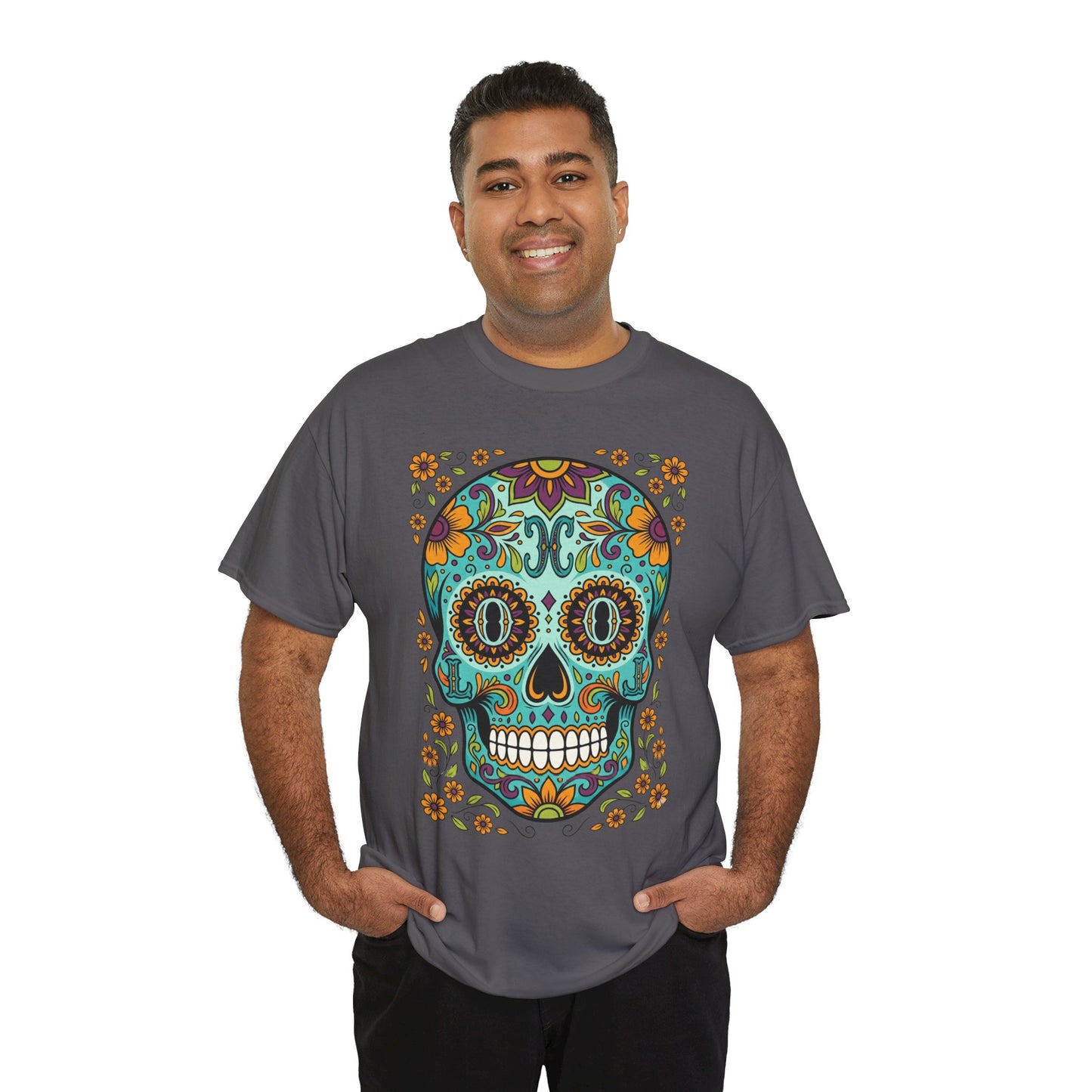 Mexican Loco Skull T‑Shirt — "Loco" Day of the Dead Graphic Tee