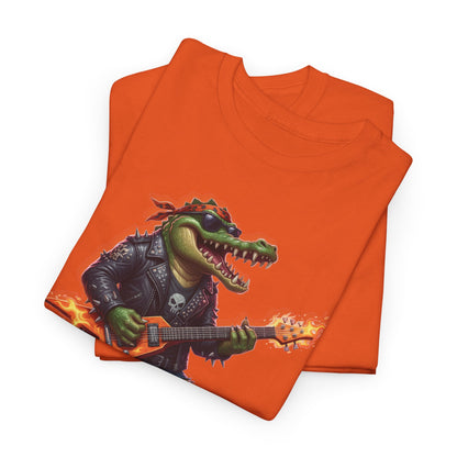 Crocodile Rock Guitar Tee — Vintage Rock Alligator Graphic T-Shirt