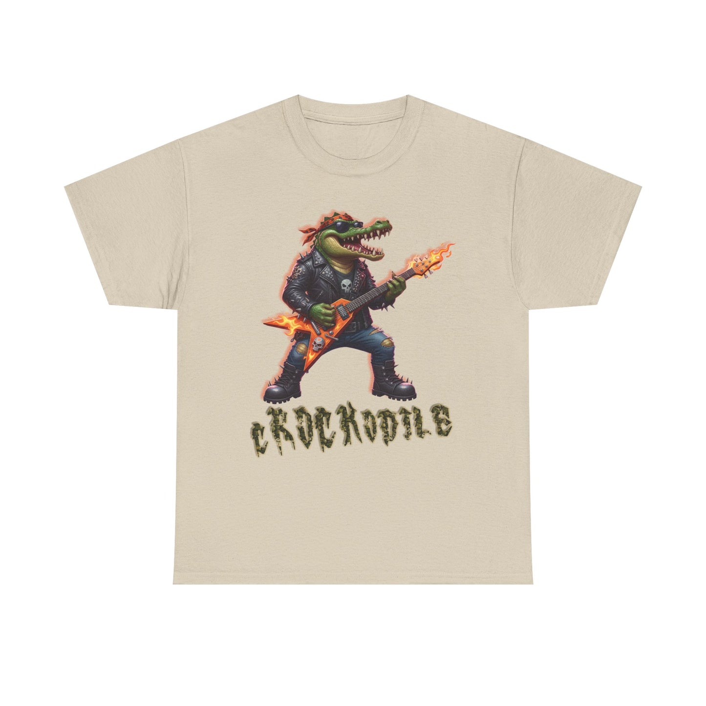 Crocodile Rock Guitar Tee — Vintage Rock Alligator Graphic T-Shirt