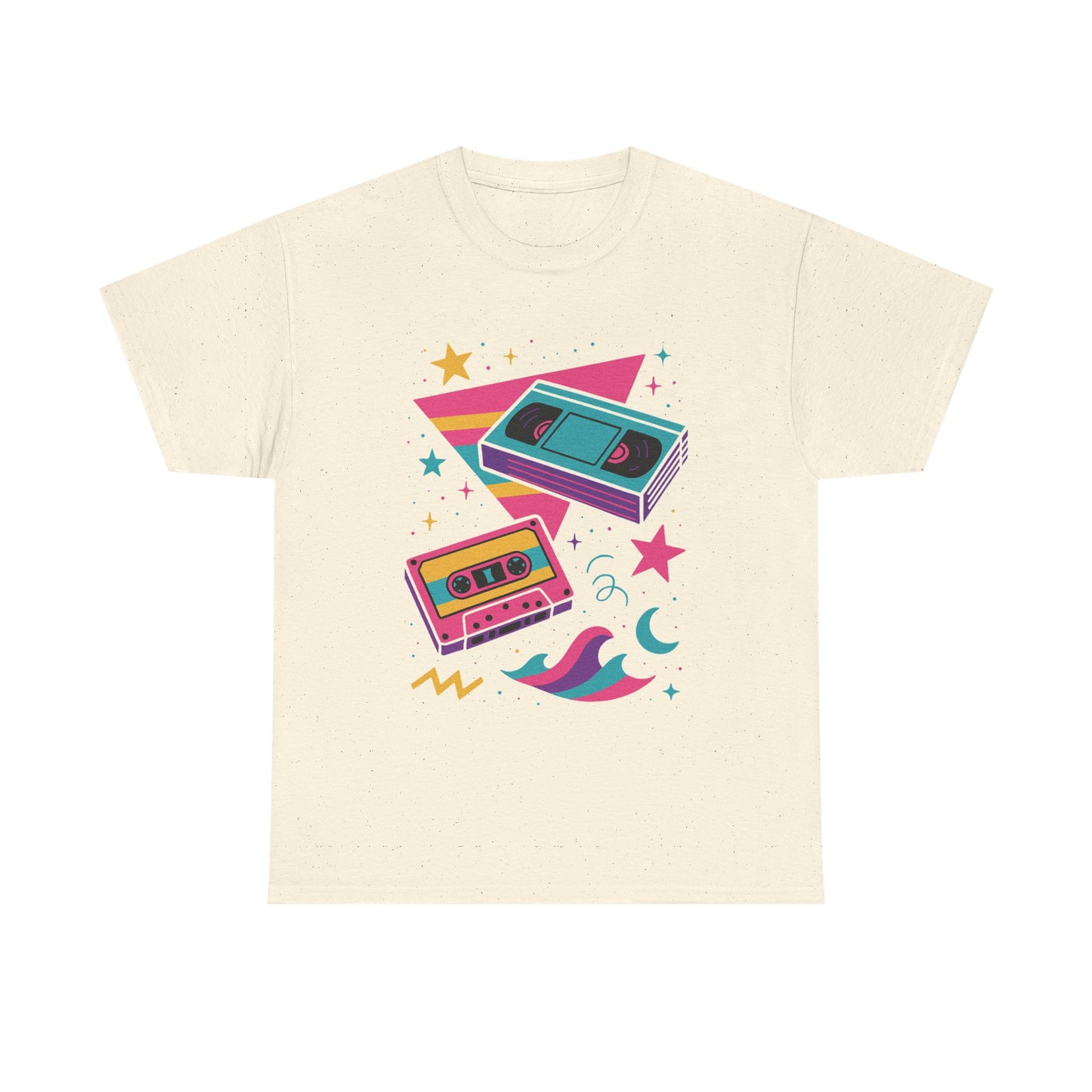 Retro Cassette Tape Tee — 80s Vaporwave Music Graphic T-Shirt