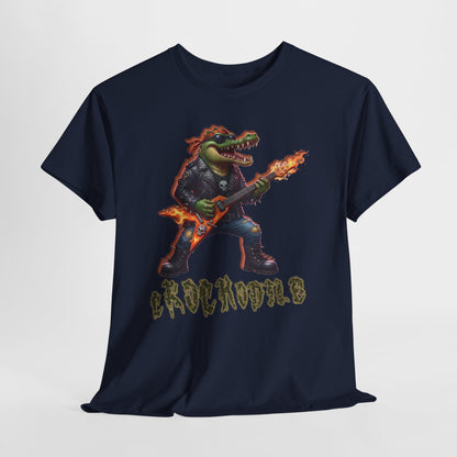 Crocodile Rock Guitar Tee — Vintage Rock Alligator Graphic T-Shirt