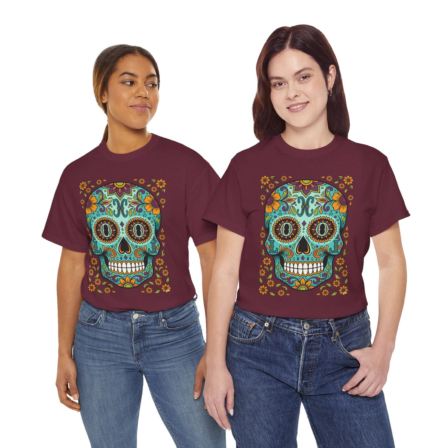Mexican Loco Skull T‑Shirt — "Loco" Day of the Dead Graphic Tee