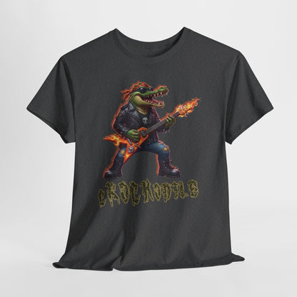 Crocodile Rock Guitar Tee — Vintage Rock Alligator Graphic T-Shirt