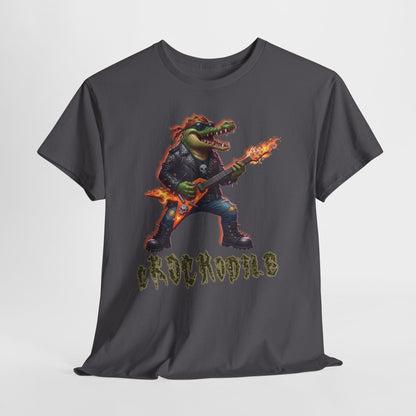 Crocodile Rock Guitar Tee — Vintage Rock Alligator Graphic T-Shirt