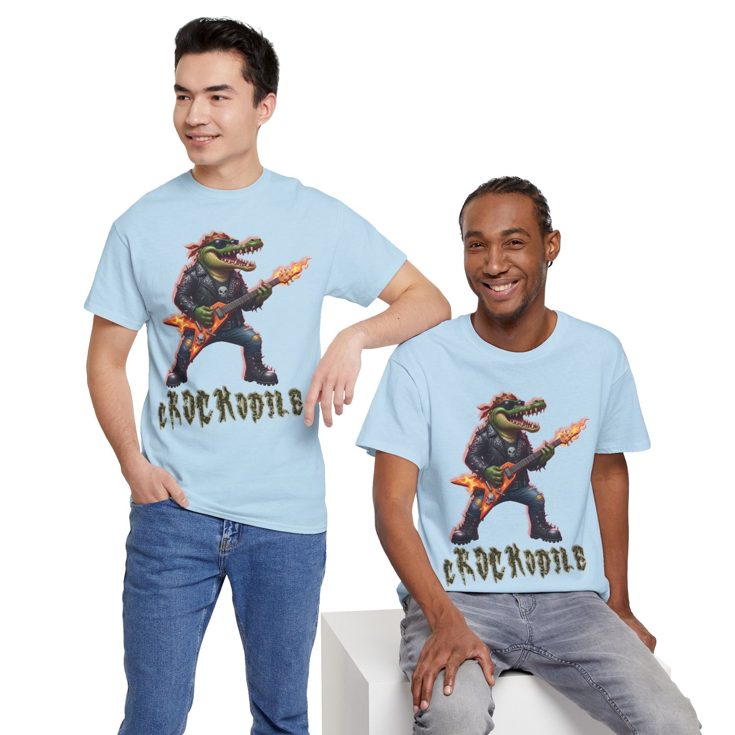 Crocodile Rock Guitar Tee — Vintage Rock Alligator Graphic T-Shirt