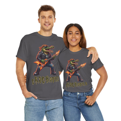 Crocodile Rock Guitar Tee — Vintage Rock Alligator Graphic T-Shirt