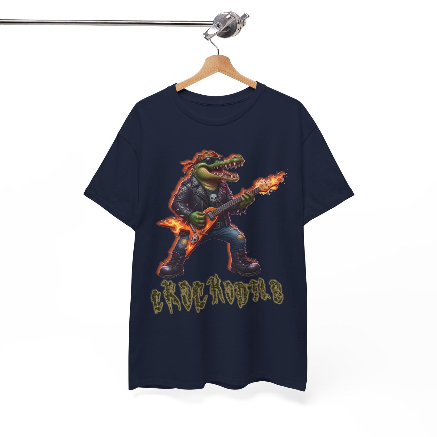 Crocodile Rock Guitar Tee — Vintage Rock Alligator Graphic T-Shirt