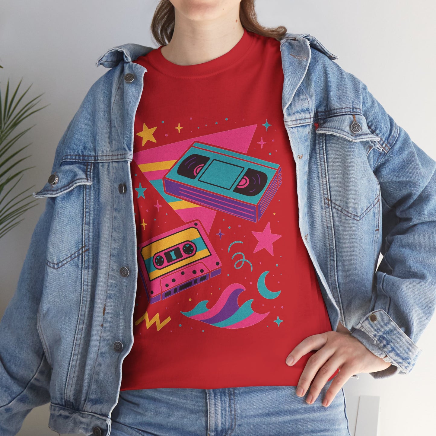 Retro Cassette Tape Tee — 80s Vaporwave Music Graphic T-Shirt