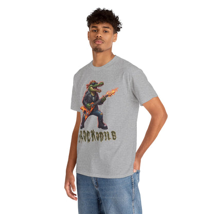 Crocodile Rock Guitar Tee — Vintage Rock Alligator Graphic T-Shirt