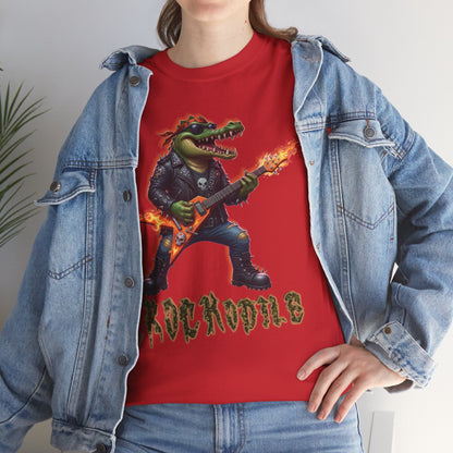 Crocodile Rock Guitar Tee — Vintage Rock Alligator Graphic T-Shirt