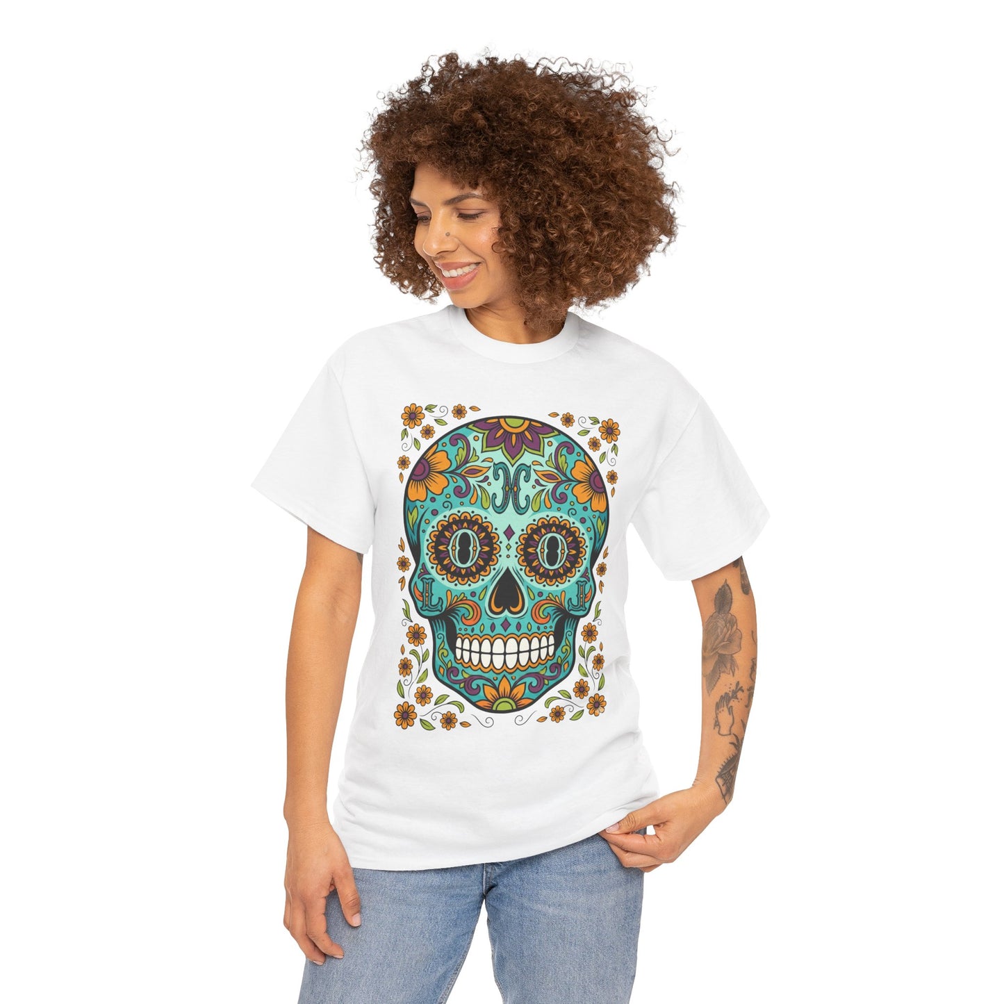 Mexican Loco Skull T‑Shirt — "Loco" Day of the Dead Graphic Tee