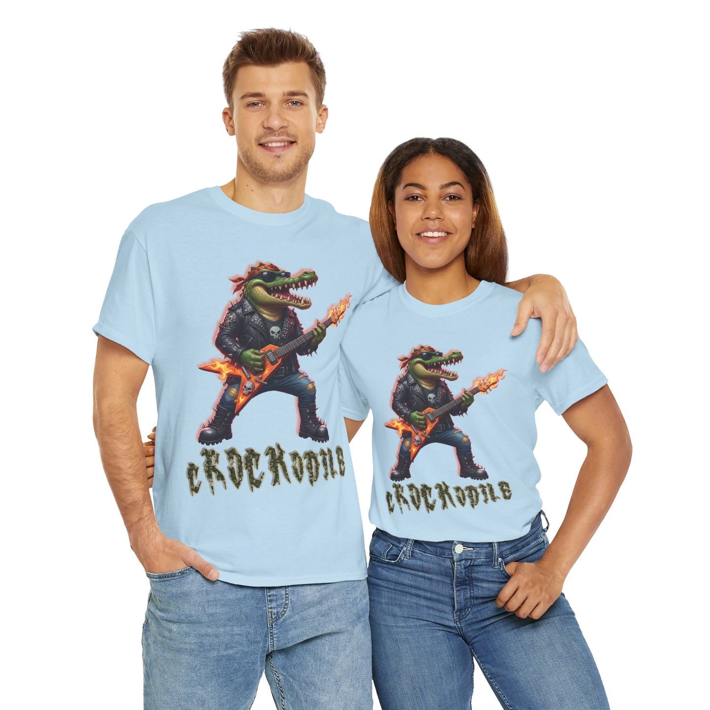 Crocodile Rock Guitar Tee — Vintage Rock Alligator Graphic T-Shirt