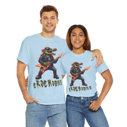 Crocodile Rock Guitar Tee — Vintage Rock Alligator Graphic T-Shirt