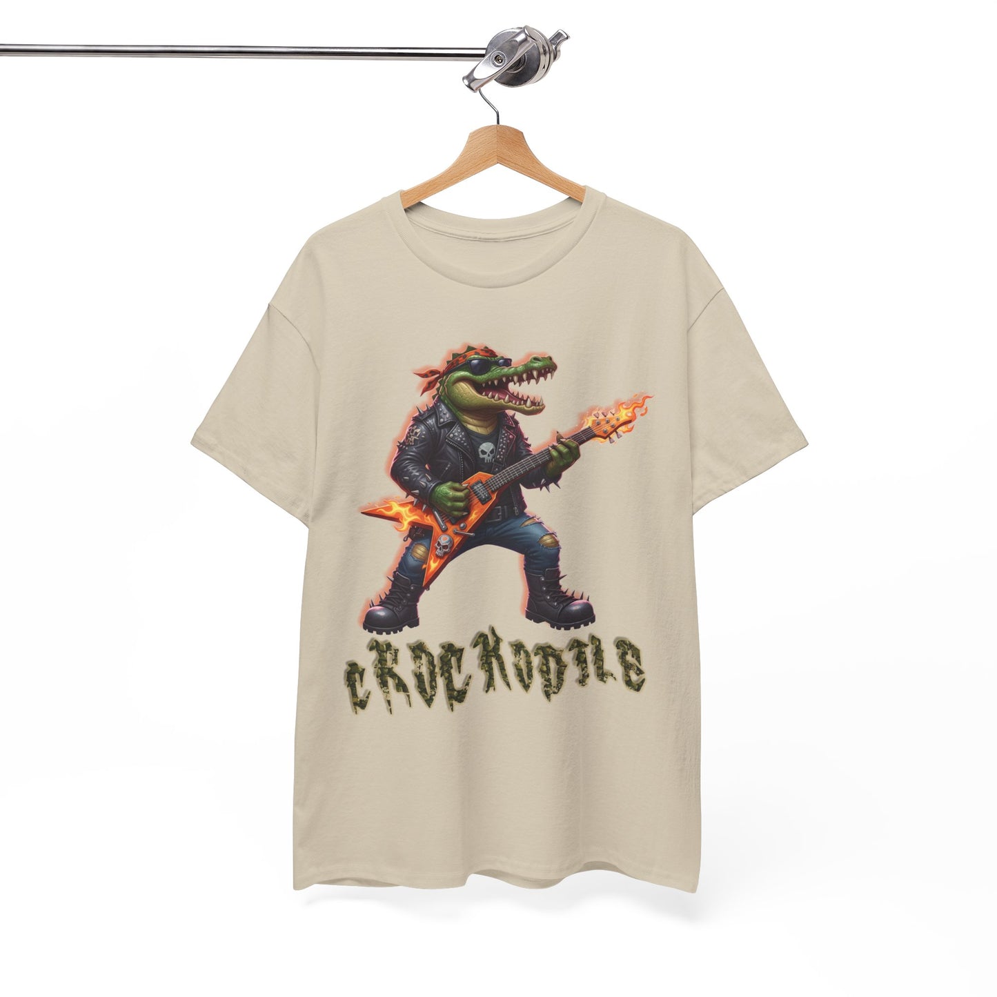 Crocodile Rock Guitar Tee — Vintage Rock Alligator Graphic T-Shirt